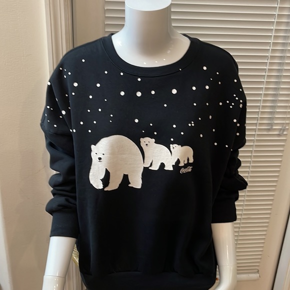 Wildfox Coca-Cola Bears Fifi Jet Black Sweatshirt - Picture 1 of 9